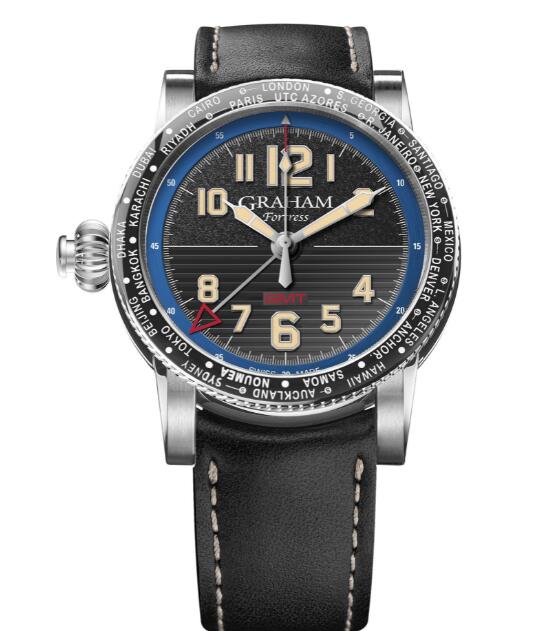 Replica Graham Watch 2FOBC.U04A.BRAL127B Fortress GMT Black Replica Graham Watch 2FOBC.U04A.BRAL127B Fortress GMT Black